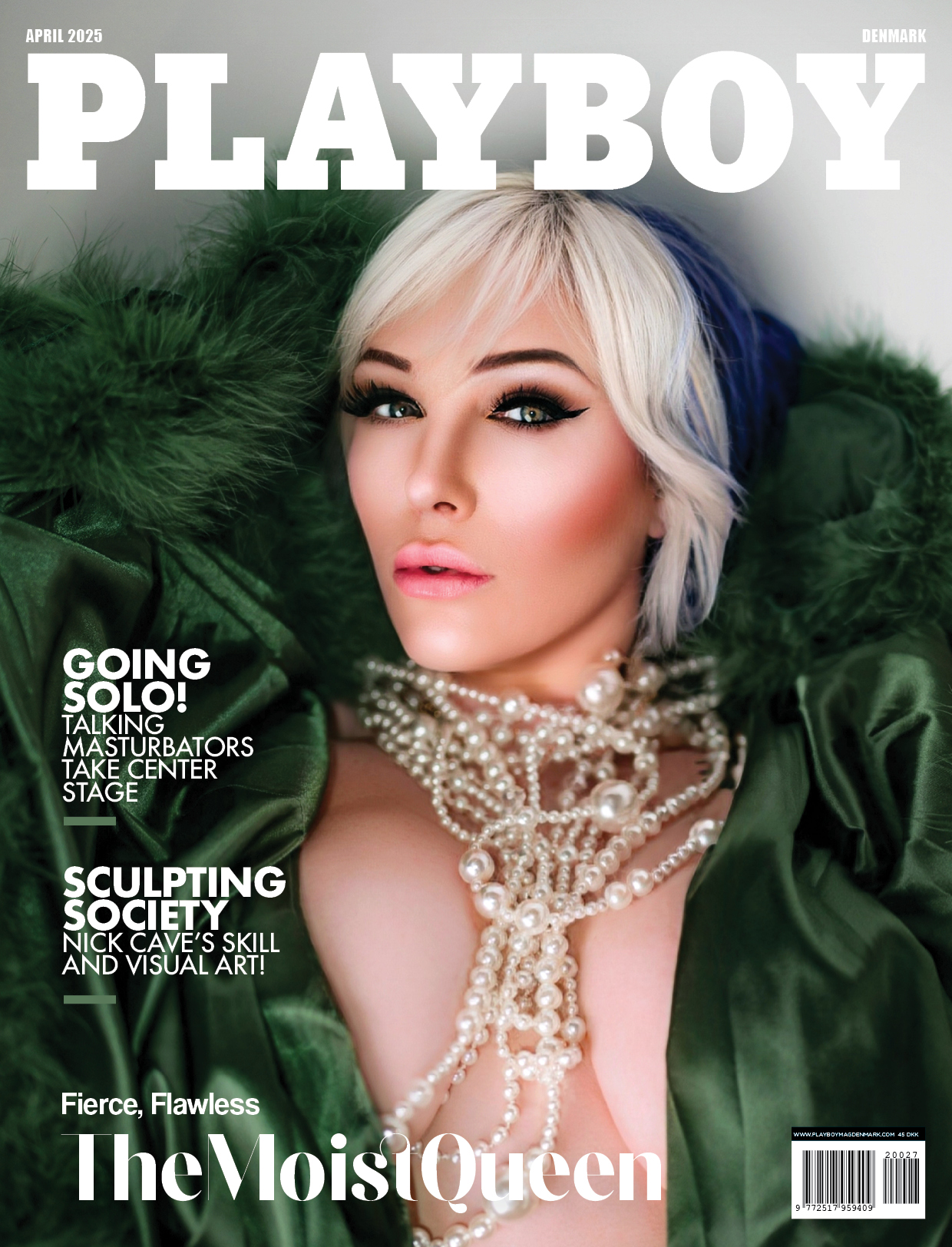 Playboy April 2025 Autographed Cover The Moist Queen