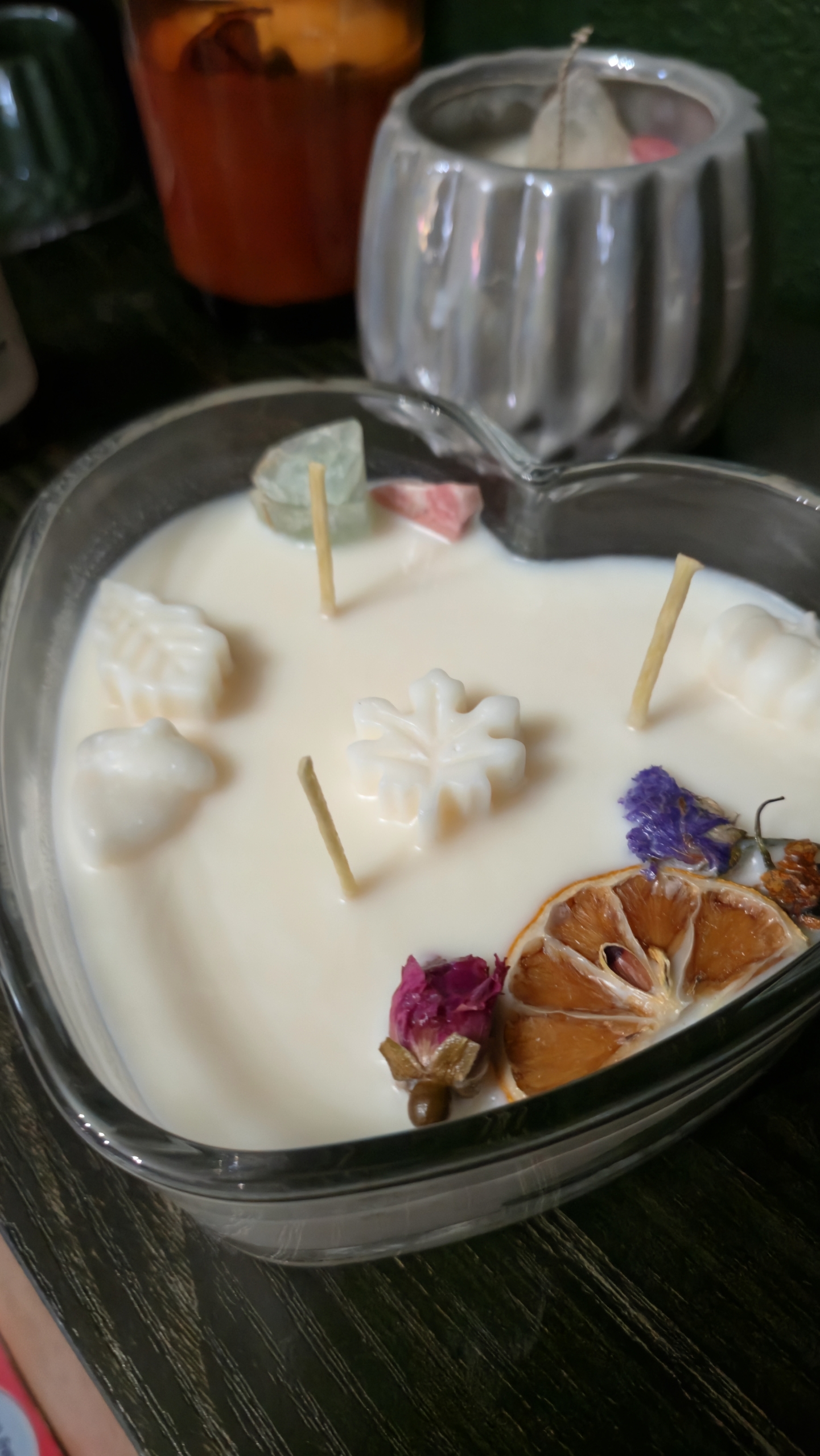 Flannel Candle- Crystal Heart 16oz