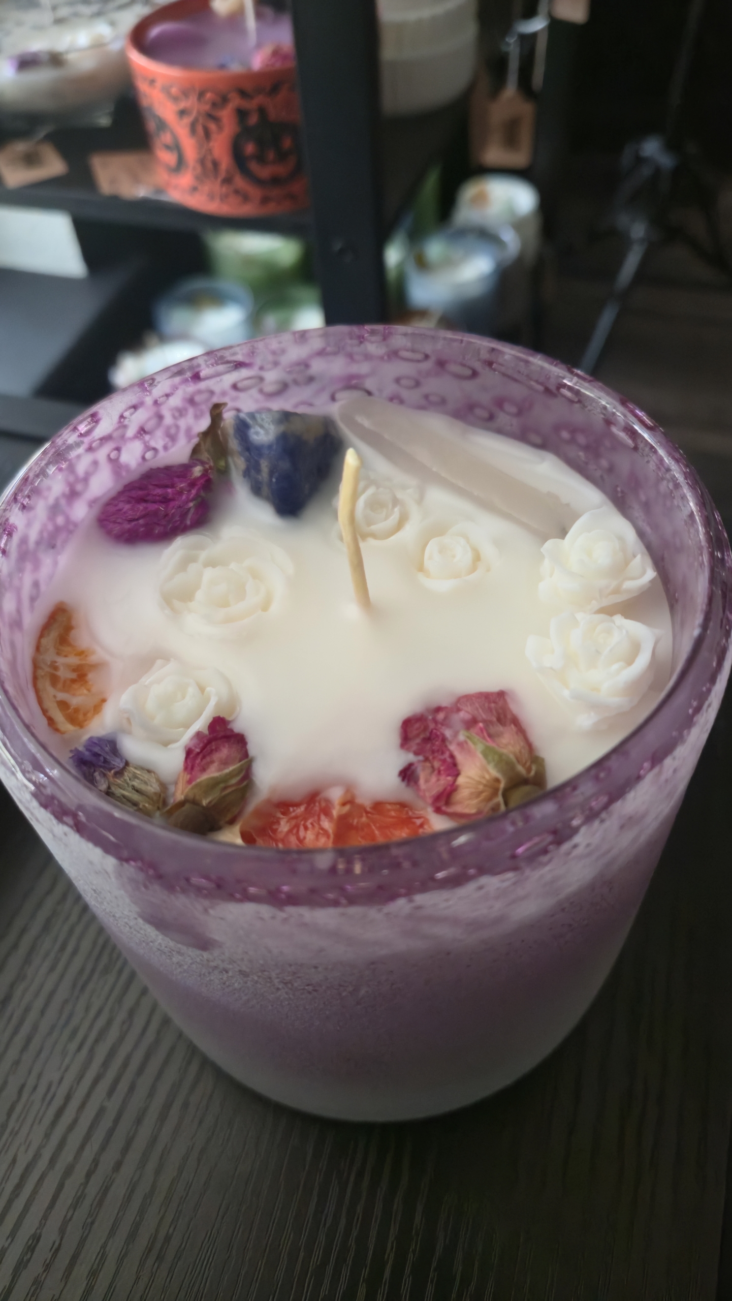 Black Raspberry Vanilla Candle-Purple Frosted 24oz