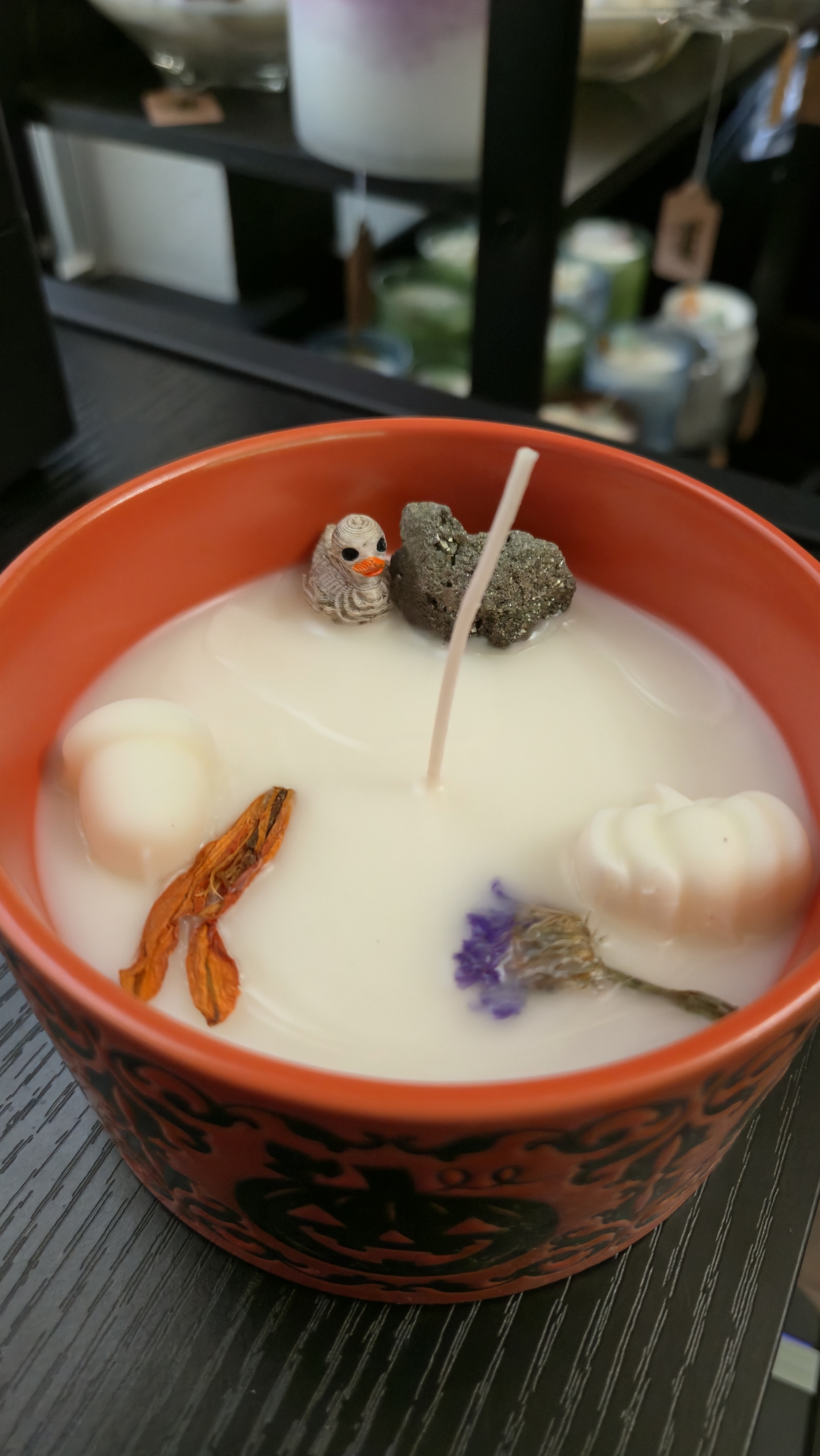 Drunkin Pumpkin Candle-Orange Jack-O-Lantern Stone 10oz